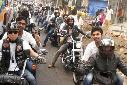 150 Harley Davidson riders ride through Mumbai lanes for a cause