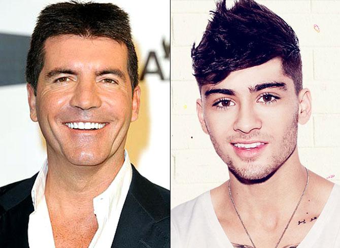 Simon Cowell and Zayn Malik