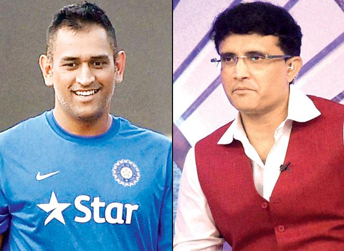 MS Dhoni and Sourav Ganguly
