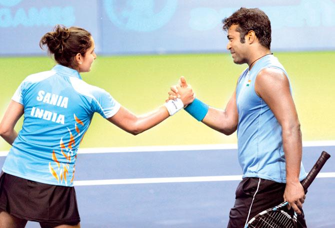 Sania Mirza and Leander Paes