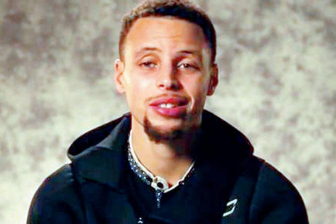 A still from the ad, featuring NBA star Stephen Curry among others. Pic/Youtube