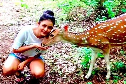 Mishti Chakraborty is an animal lover