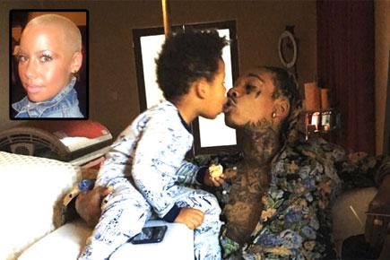 Amber Rose shares adorable pic of ex husband Wiz Khalifa and son