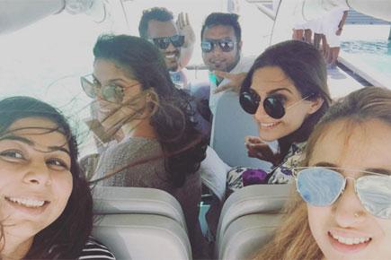 Sonam Kapoor parties with friends in Maldives