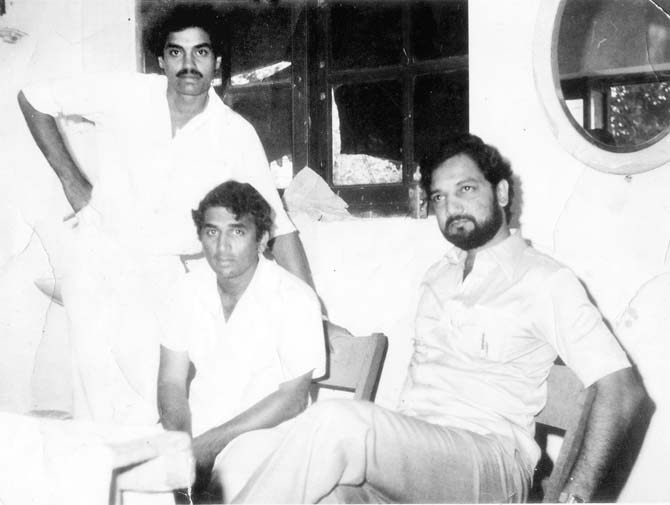 The late Anthony Fernandes (right) with Sunil Gavaskar and Dilip Vengsarkar. Pic courtesy: Fernandes family