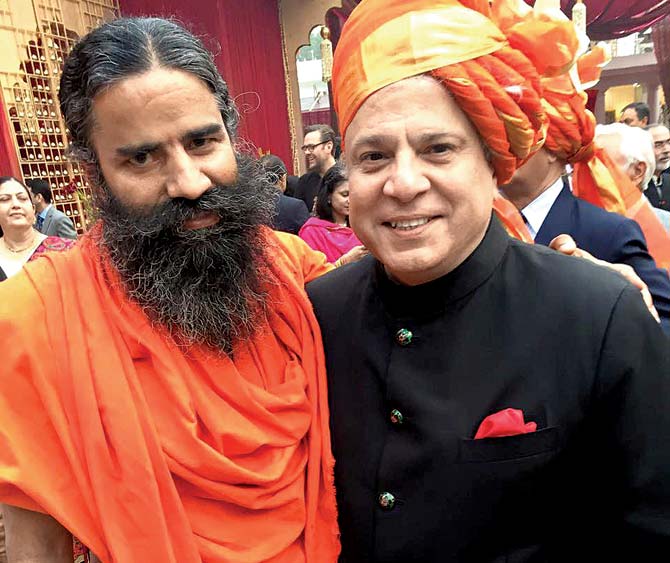 Baba Ramdev and Suhel Seth