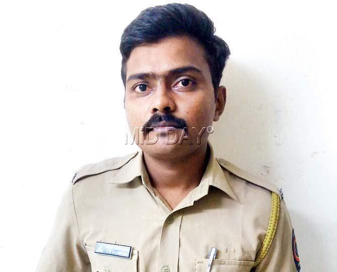 Railway police constable Dhananjay Devkar. Pic/Ankoor Anvekar