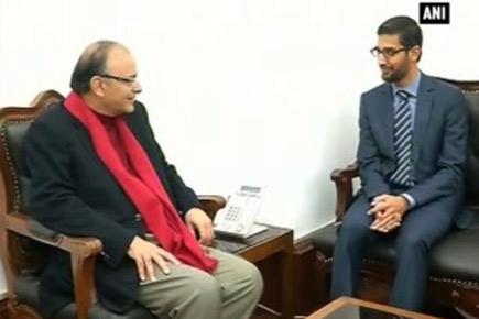 Google CEO Pichai meets Arun Jaitley in Delhi
