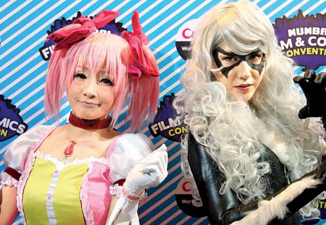 Japanese cosplayers at last year’s Mumbai Film and Comic Con