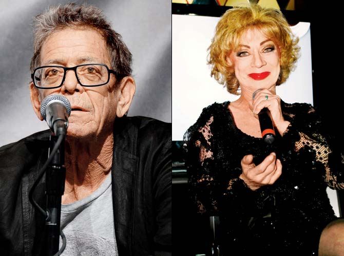 Lou Reed and Holly Woodlawn. Pics/AFP