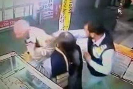 Caught on camera: Man assaults elderly couple in a shop in Chandigarh 