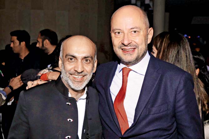 Manish Arora with HE Francois Richier, Ambassador of France to India