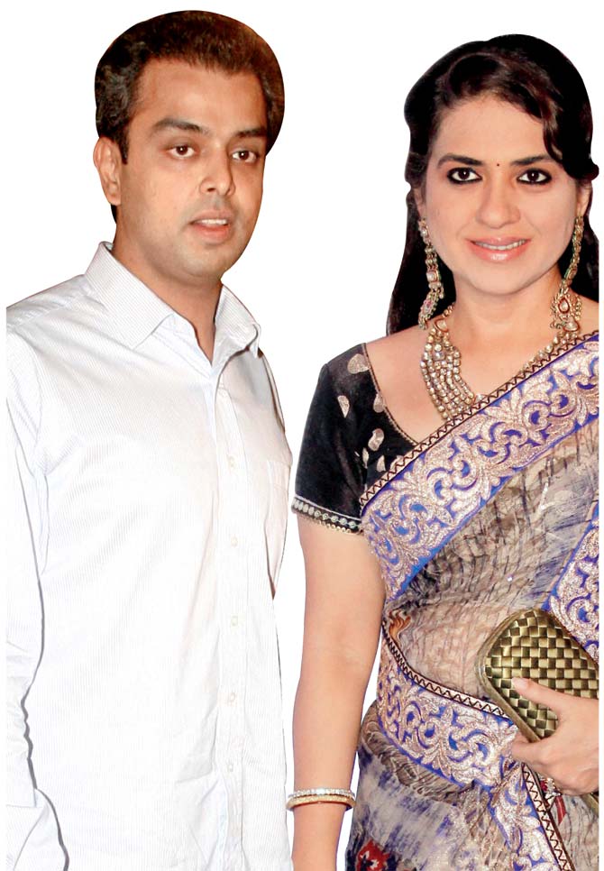 Milind Deora and Shaina NC