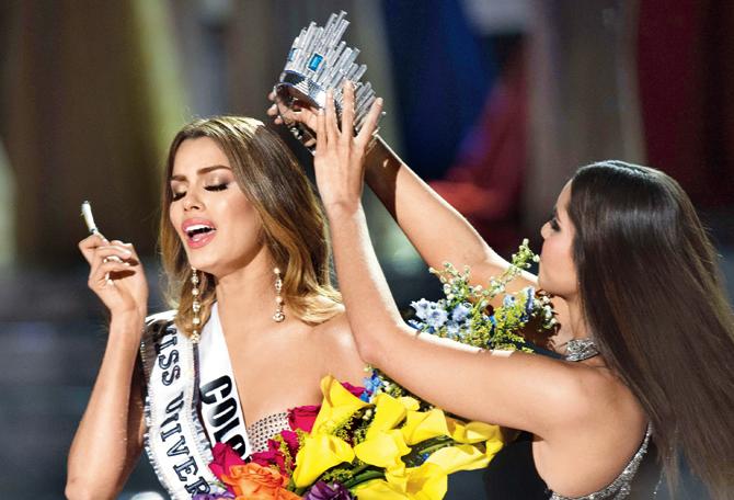 It could have been two Miss Universe titles in a row for Colombia but soon after Guiterrez took her first walk as the winner, the host admitted to having made a mistake. Vega then returned to the stage and took away the crown from Guiterrez.