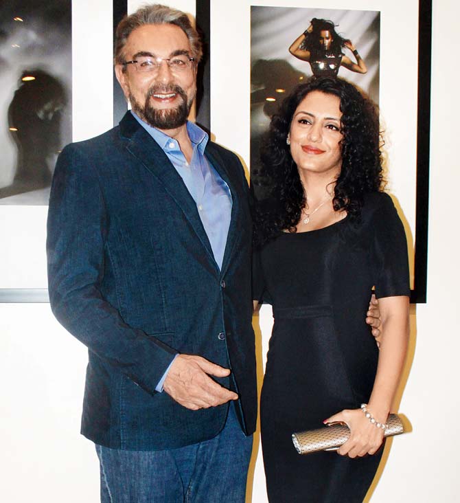 Kabir Bedi and Parveen Dussanj