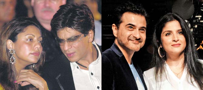 SRK and Gauri Khan, Maheep and Sanjay Kapoor