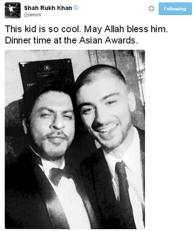 SRK with Zayn Malik