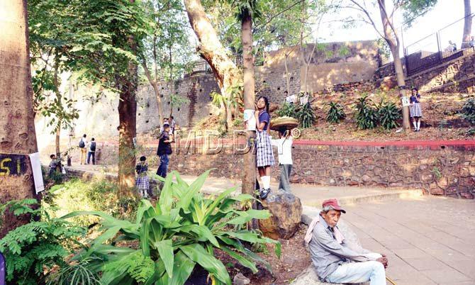 The Siri Road Walkway in Malabar Hill. Pic/Bipin Kokate