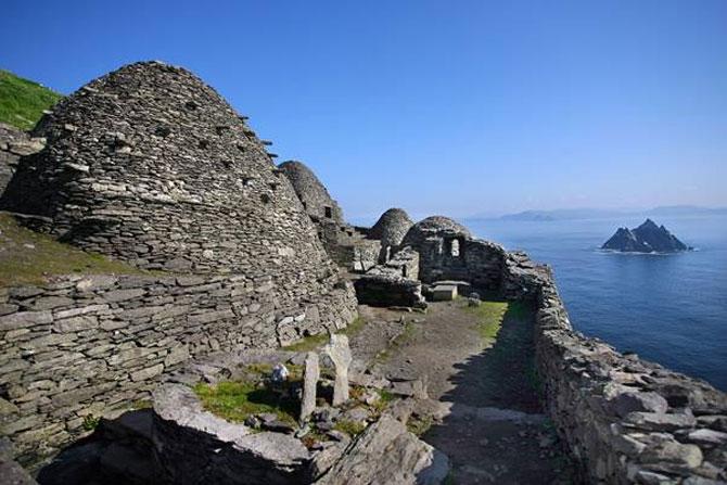 Unveiled in the film’s closing minutes, this closely guarded secret ending to Episode 7 was filmed in September 2014 on Skellig Michael Island, a UNESCO World Heritage Site