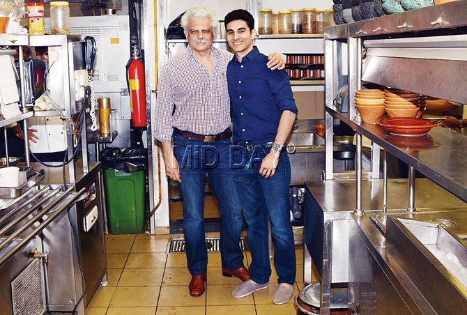 Sudheer Bahl let his son Ishaan review Cheval at Kala Ghoda and come up with a better brand in its space. PIC/SAYYED SAMEER ABEDI