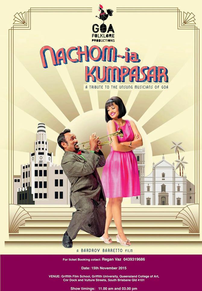 Vijay Maurya and Palomi Ghosh in the Poster of Nachom-ia Kumpasar