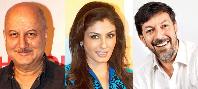 Anupam Kher, Raveena Tandon and Rajat Kapoor
