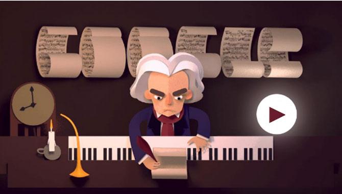 A screen grab of Ludwig Van Beethoven