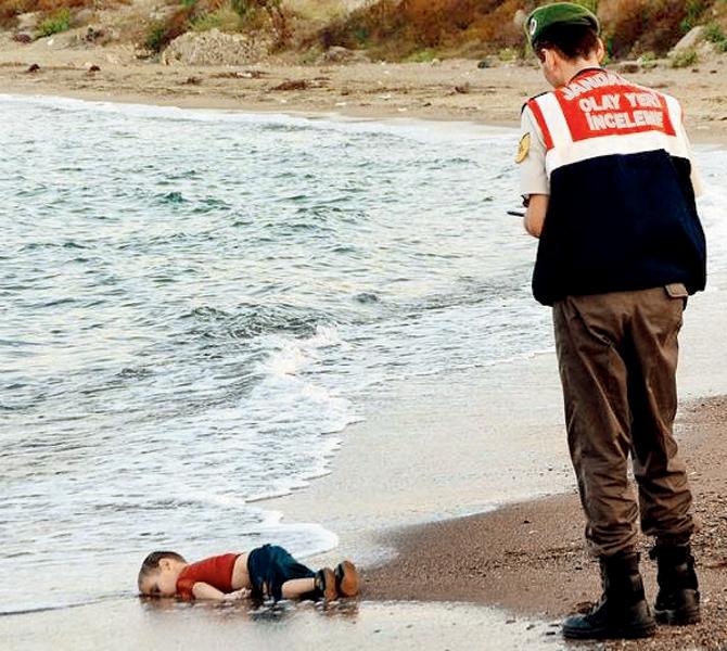 The three-year-old’s body was washed ashore a Turkish beach this year. Pics/AP