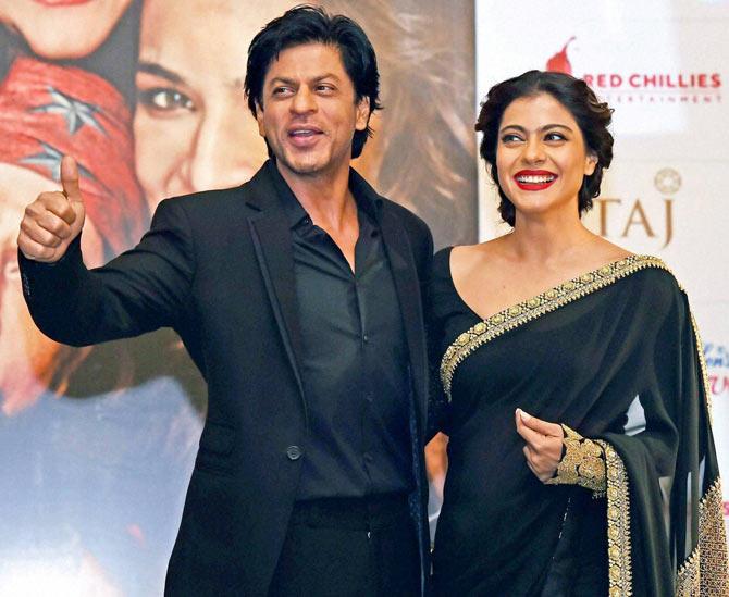 SRK and Kajol at the event