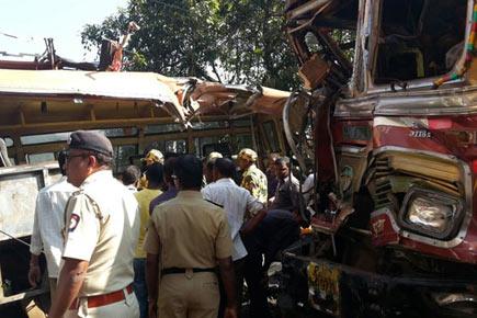 Seven dead as truck turns turtle, crashes into bus on Mumbai-Goa Highway