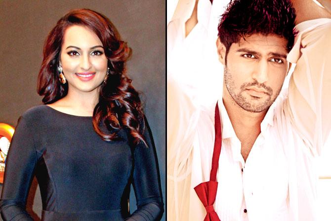 Sonakshi Sinha is quite particular about the  no-kissing, no-intimacy clause in her film contracts; (inset) Tanuj Virwani, who has a crippling fear of creepy crawlies