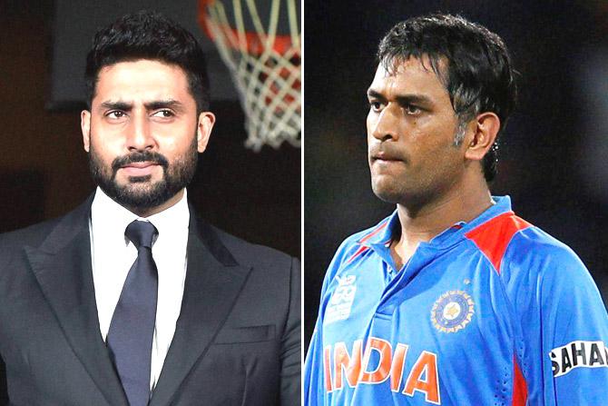 Abhishek Bachchan congratulates first time father MS Dhoni