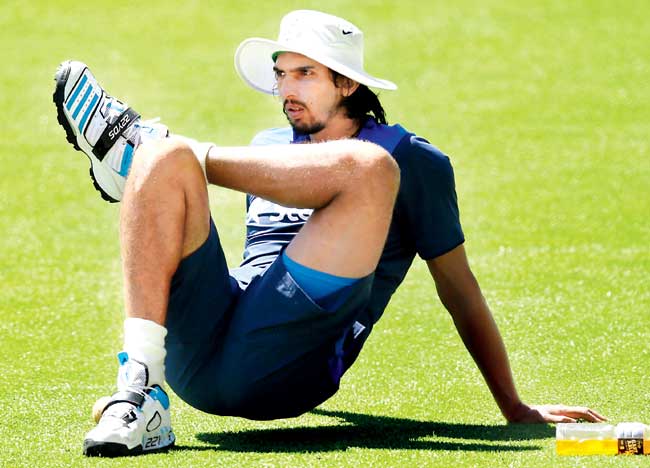Ishant Sharma during a training session at Adelaide Oval in last November. Pic/Getty Images