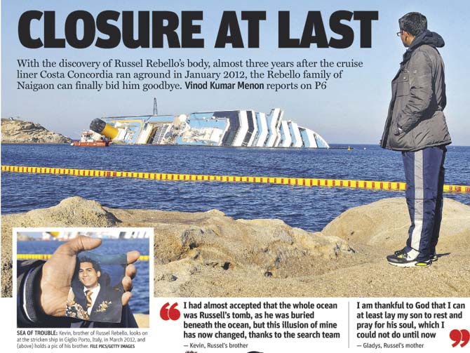 Some of mid-day’s reports on the tragedy and the subsequent search operation over the years, including the November 5 report on Russel’s body being found