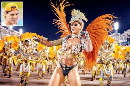 It's Samba time for Rafael Nadal at carnival in Rio de Janiero 