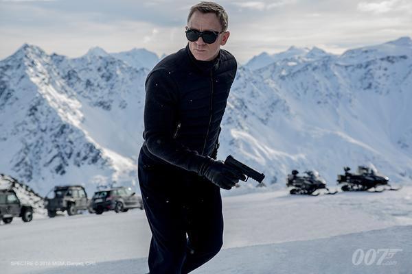 James Bond (Daniel Craig) in action in 