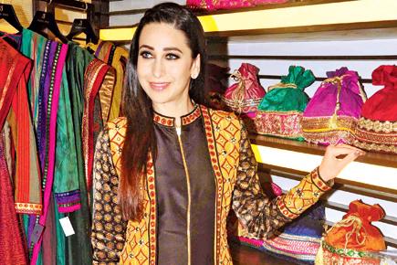 Karisma Kapoor dons her ethnic best at a fashion collection launch