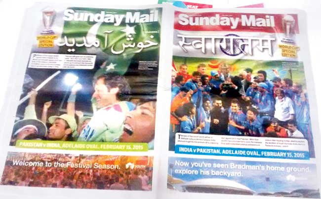 The Sunday Mail before the match 