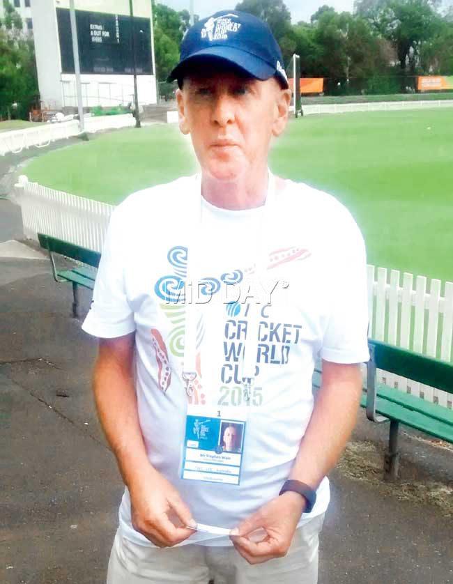 St Kilda CC administration manager Stephen Wain at the Junction Oval in St Kilda yesterday