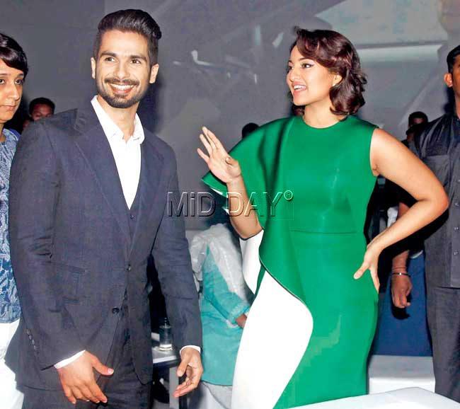 Shahid Kapoor and Sonakshi Sinha 