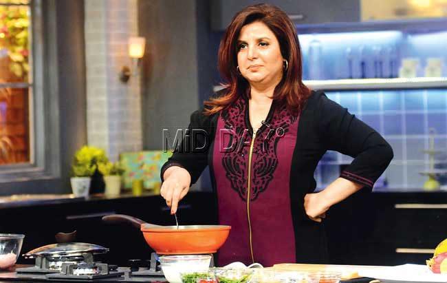 Farah Khan will display her cooking skills in her new culinary show, Farah Ki Daawat. Pic/Sayyed Sameer Abedi