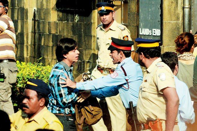 Shah Rukh Khan in a still from Fan, which will not keep up its pre-Independence Day rendezvous with cine-goers as the VFX work is taking inordinately long. PIC/SATYAJIT DESAI