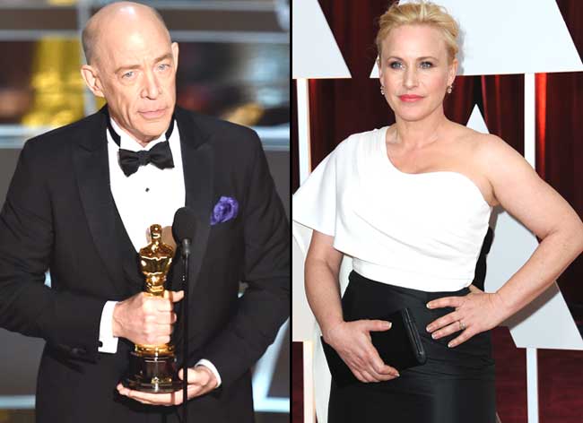 J. K. Simmons and Patricia Arquette. Pics/AFP
