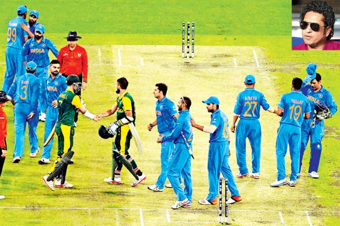 ICC World Cup: Happy, but not satisfied, says Tendulkar on Team India