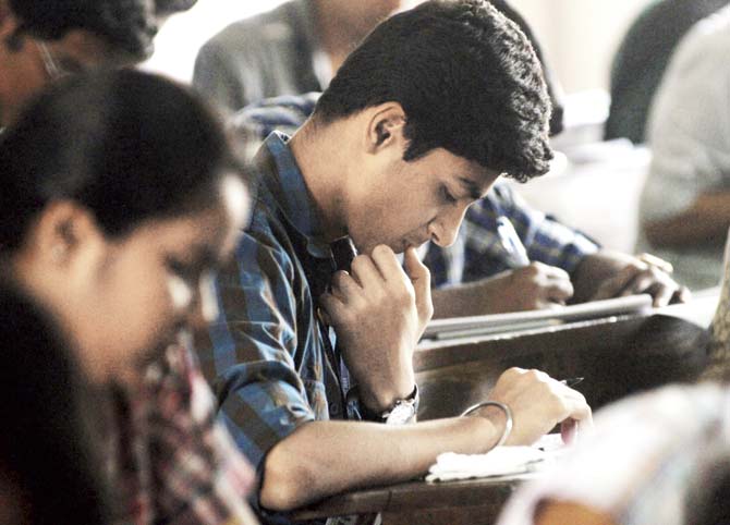 The exam centre in-charge spoke to officials at the board office and was allowed to make changes to the answer sheets, so as to avoid any problems during assessment. File pic for representation