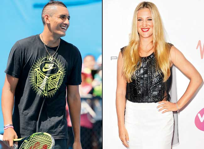 Nick Kyrgios and Belarusian tennis player Victoria Azarenka (Pic/Getty Images)