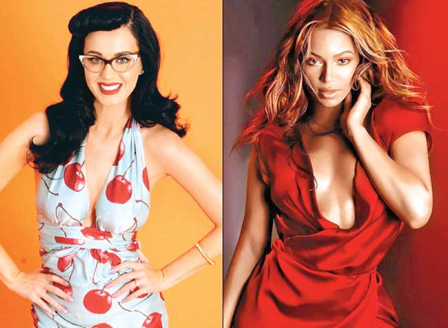 Katy Perry and Beyonce Knowles