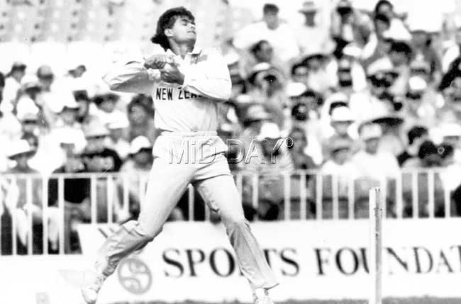 Dipak Patel during the 1992 World Cup in NZ. Pic/MiD Day Archives