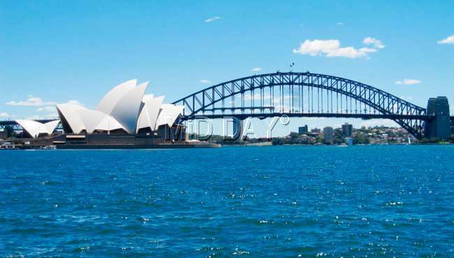 The Sydney Opera House and the Sydney Harbour