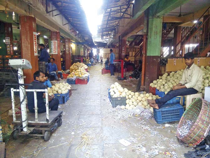 Traders said crates of fruits are stolen from the market